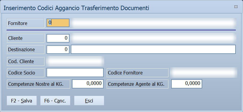Agganci trasferimento documenti