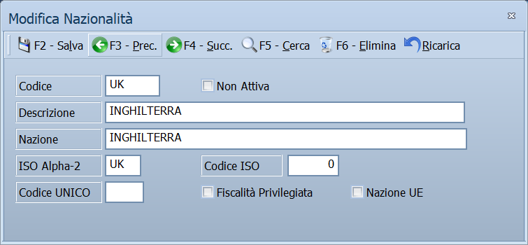 Maschera Nazioni